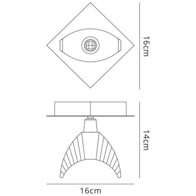 Soffitto 1 Luce G9, Cromo Lucido