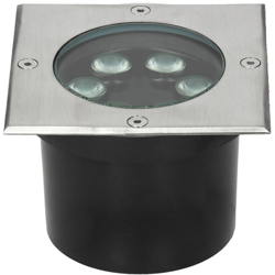 2x Faretto da Incasso a Suolo da Esterno 5W Bianco Caldo 3000K 230V Quadrato IP67 Faretto Segnapassi per Esterno Faretti da Pavimento in Acciaio características