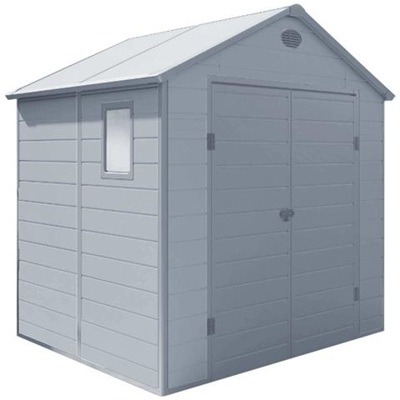 Utility - Casetta In Resina Da Giardino Porta Attrezzi Cm 134 X 192 X 204 H