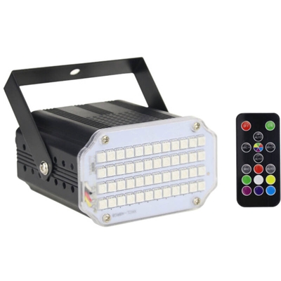 illuminazione scenica 48 pezzi SMD LED luce stroboscopica a colori di guscio in alluminio con telecomando di grandi dimensioni standard europeo