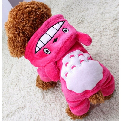 cagnolino vestiti per animali domestici felpa camicia calda cappotto autunnale cappotto autunnale per cani vestiti alla moda tuta, rosa, xl - Litzee