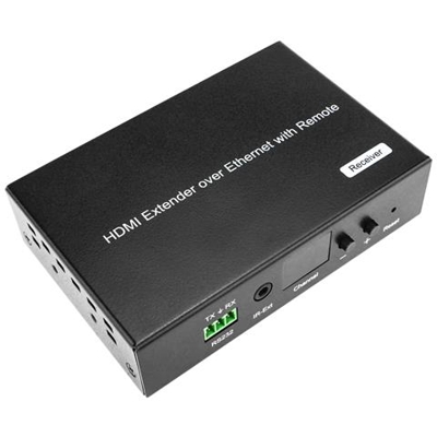 Estensore di HDMI 1080p via cavo ethernet Cat. 5e Cat. 6 120m - Ricevitore con telecomando H. 264