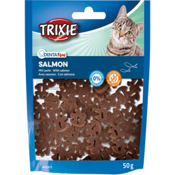 Trixie - Caramelle Denta Fun Salmon, con salmone. Peso 50g. Per i gatti. características