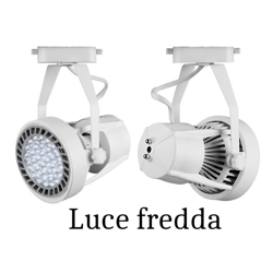 B&s - Porta faretto lampada led par30 bianco luce fredda 45w faretto asta binario en oferta