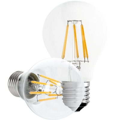 ECD Germany 1 x Lampadina LED a Filamento E27 6W - Bianco Caldo 2800K- 105 mm - 612 Lumen - AC 220-240V -Lampadine a Incandescenza da 40W -Stile