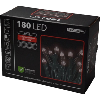 General Trade - Luci programmabili 180 led rosso