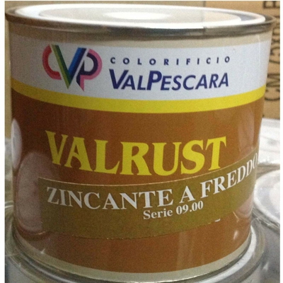 Vezinco zincante a freddo zinco brillante vernice smalto valrust 0900 ml 500