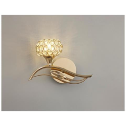 Applique Switched 1 Luce Sinistra Oro Francese, Cristallo precio