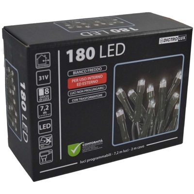 General Trade - Luci programmabili 180 led bianco freddo
