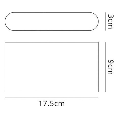 Illuminazione A Led Verso L'alto E Verso Il Basso Lampada Da Parete Grande 2x6w, 3000k, 452lm, Bianco Sabbia, Ip54