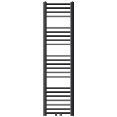 Termosifone (radiatore) Bagno, Ecd Germany, Modello Sahara, 300 X 1400 Mm, Antracite, Dritto, Con Collegamento Centrale, Portasciugamani