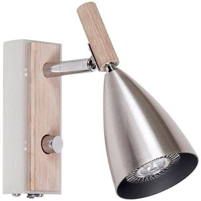 Applique Da Interno A 1 Luce In Alluminio, Tinto Bianco