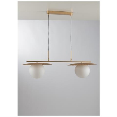 Lampada A Sospensione Globe Bar, Oro Satinato, E27