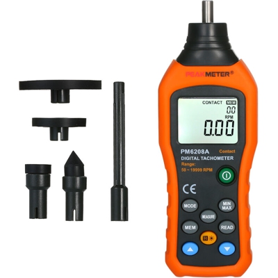 Contagiri digitale portatile, 50 ~ 19999 giri / min, spedito senza batteria