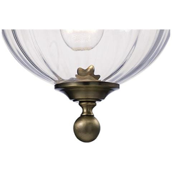 Soffitto Pendente Lanterna 1 Luce Ottone Antico, Vetro precio