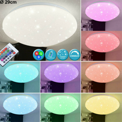 Plafoniera LED Nordic Smart RGB Lampada da corridoio romantica rotonda con camera da letto stellata e balcone con telecomando en oferta
