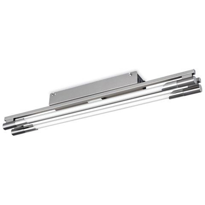 2 Light Flush Light In Acciaio Spazzolato