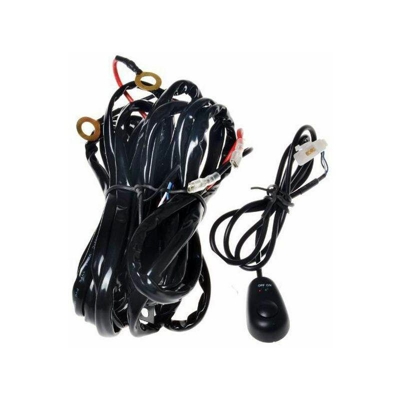 ralledbar Estensione fascio d'installazione per barra LED & lungo raggio con interruttore e fusibile 30 A - Nero - Bc-elec