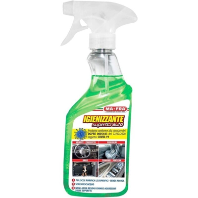 Ma-fra - Disinfettante per Superfici Auto, con Azione Virucida - Pulisce e Purifica