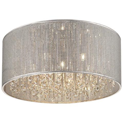 Plafoniera A Incasso Grande 7 Luci Argento, G9