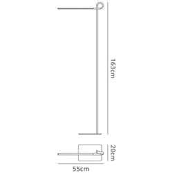 Lampada Da Terra 163cm, Led 7w, 3000k, Dimmerabile 540lm, Cromo Lucido precio
