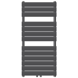 Radiatore Scaldasalviette Radiatore Da Bagno Antracite 500 X 991 Mm Design Moderno Con Attacco Centrale - Monostrato Piatto Verticale - Radiatore Termoarredo Asciugasalviette Termosifone precio