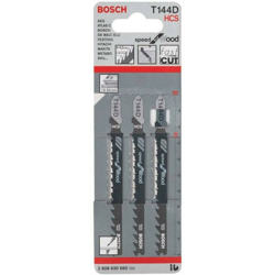 Bosch lame per Seghetto Alternativo Legno 5-50 mm Blister 3 lame T144d 2608630560 en oferta