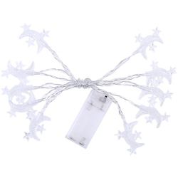 1,5 metri 10 luci luna stella acinq rami decorazione natalizia ghirlanda luminosa bianco caldo / sempre luminoso en oferta