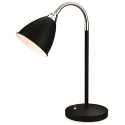 Lampada Da Tavolo 1 Luce Nera Con Cromo, E14 características