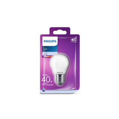 Philips Lighting Philips LEDclassic Lampe 40W, E27, kaltweiß (4000 Kelvin), 470 Lumen, Matt LED 4.3 W, Opaco