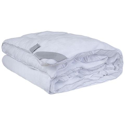 Trapunta Bed - Singola - Per Letto - Bianco, Viola In Microfibra, Cotone, Silicone, 155 X 215 Cm