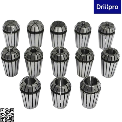 Drillpro - Pinza di fresatura per incisione di precisione 13PCS HSS ER20 per CNC