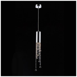 Sospensione Classica A Sospensione Cromata 1 Luce Con Paralume In Cristallo, Gu10 precio