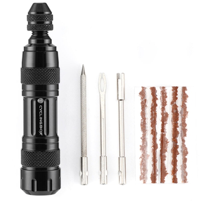 Cyclingbox - Accessori per biciclette strumento di riparazione combinazione attrezzatura per la riparazione di pneumatici in lega di alluminio da