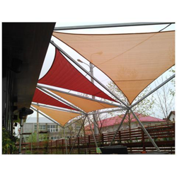 Tenda Da Sole A Vela, Triangolare 6x6x6m, 320g / mq. Traspirante, Blocco Raggi Uv, Beige precio