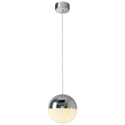 Sospensione A Soffitto Con Globo Led Integrato, Cromata en oferta