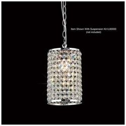 Cilindro Solo Paralume Cromo Lucido, Cristallo características