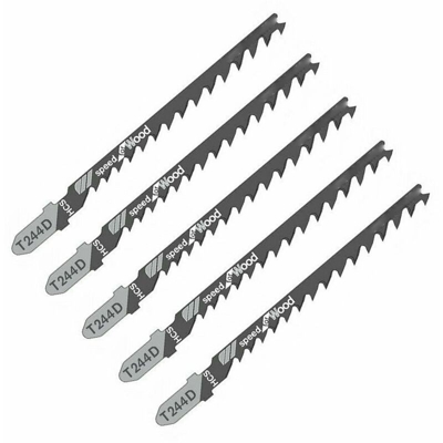 Lame per seghetto alternativo T244D 5 lame hcs 100 x 8 mm per legno