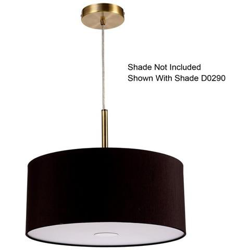 Lampada A Sospensione Universale Da 3 M 3 Luci E27 In Ottone Antico, Adatta Per Un'ampia Selezione Di Sfumature precio