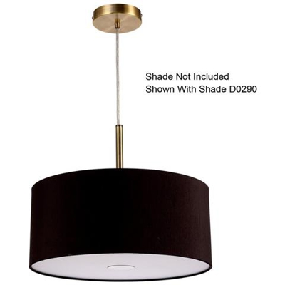 Lampada A Sospensione Universale Da 3 M 3 Luci E27 In Ottone Antico, Adatta Per Un'ampia Selezione Di Sfumature