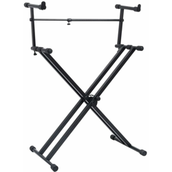 Supporto per Tastiera Musicale a Doppia Staffa a X Nero - Nero - Vidaxl en oferta