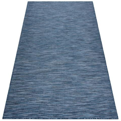 Tappeto Sizal Patio 2778 Tessuto Piatto Blu Toni Blu 194x290 Cm en oferta