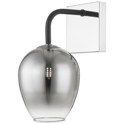 Lampada Da Parete Con Paralume, Nero Opaco, Cromato, Sfocato, 1x G9 en oferta