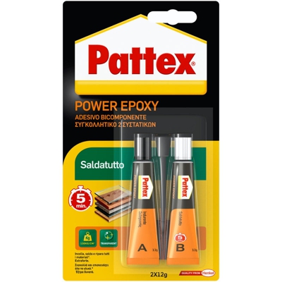 6 PZ Di PATTEX SALDATUTTO BICOMPONENTE TUBETTI GR 24