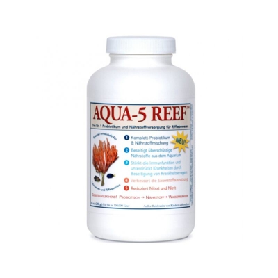 Aqua-5 Reef Nutrienti Vitamine Minerali Probioti Acquari Marini E Barriera 140Gr