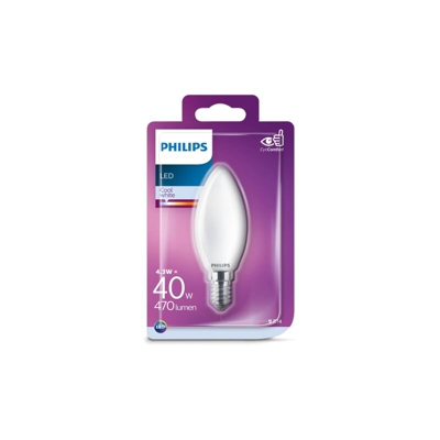 Philips LED Classic, 40W, E14 CW, B35 FR ND 1BC/6