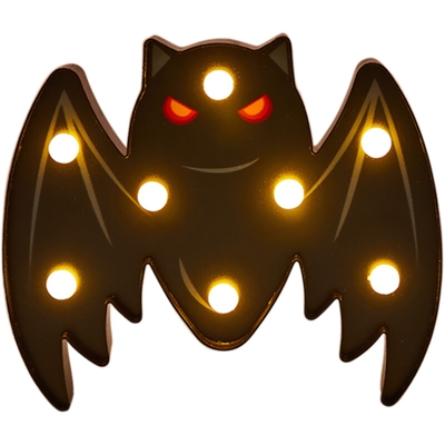 Stringa di luce decorativa per esterni di Halloween (alimentatore 2 * AA senza consegna),pipistrello C - pipistrello C