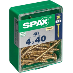 Lotto 40 Svasata Viti In Acciaio Testa Pozidriv Diam.4 Mm X Mm L.40 - Spax características