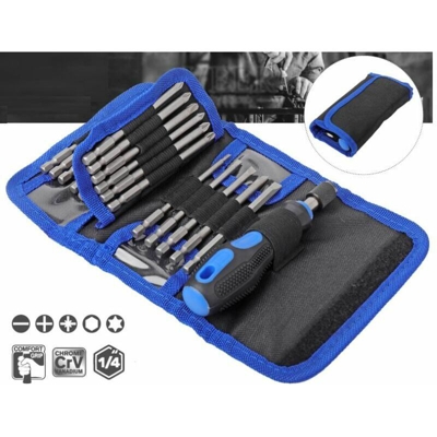 Set di cacciaviti da 24 pezzi Set di cacciaviti magnetici Set di strumenti per smartphone Smartphone Tablet Laptop Orologi Occhiali Strumento di