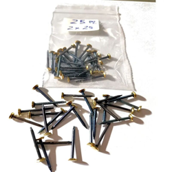 CBD - CHIODI ACCIAIO TB RIC. OTTONE 2.0x25 Pz.25 GEMAC precio